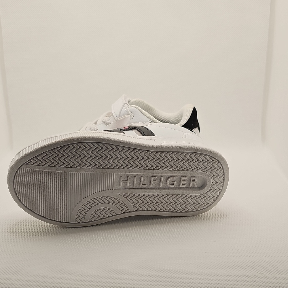 Tommy Hilfiger Kids White and Black Sneakers - Picture 5 of 6